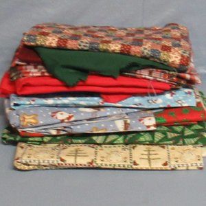 Mystery Box Christmas Fabric Material Snowman Santa Trees Crafts